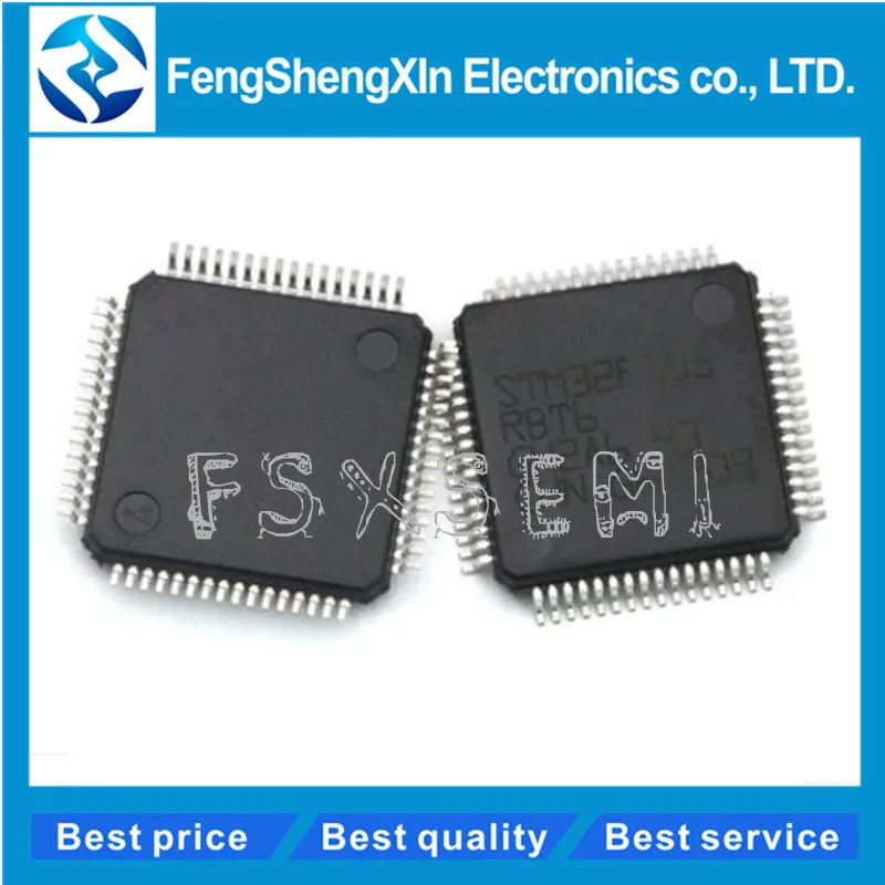 10 шт./лот STM32F105RBT6 LQFP64 32 бит микроконтроллеры