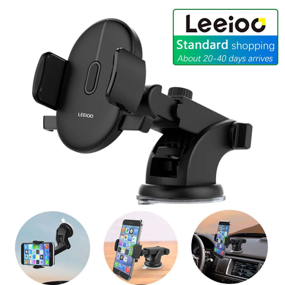 LEEIOO Universal Car Phone holder for iPhone smartphone Mobile phone car Blacket stand windshield mount Support cellular |