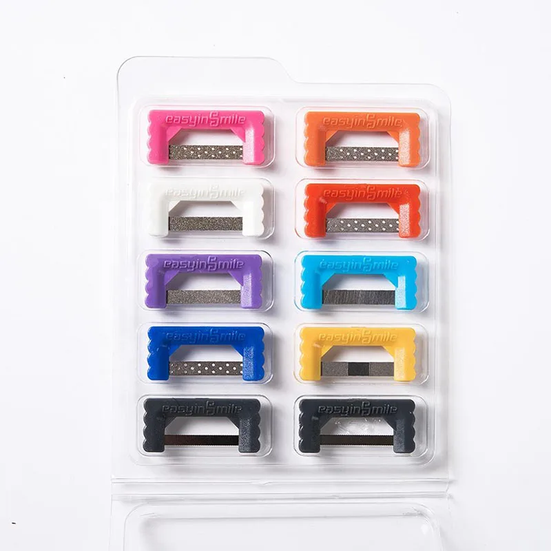 Além de Descascamento do Sistema Remover a Sujeira Dental Oral Superfície Adjacente Tira Polimento Ferramentas Molar Implante Limpa 10pcs Ipr 1 10pcs IPR Além de Descascamento Do Sistema