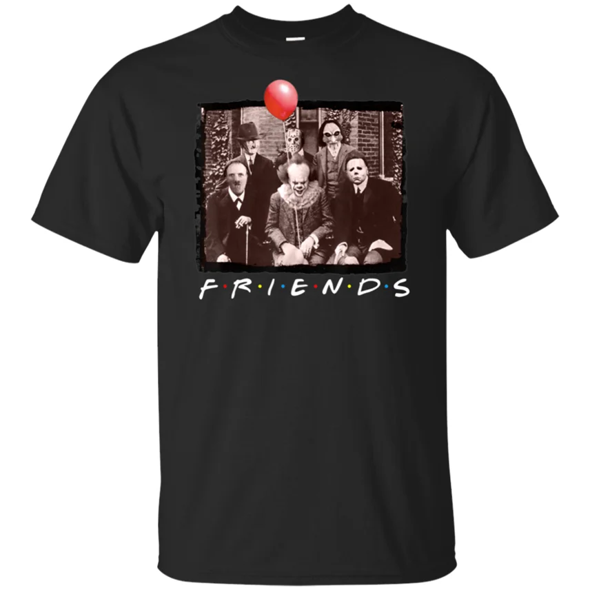 

Friends Horror Movie Creepy Halloween Mens T-Shirt Gift Short Sleeve S 2Xl Tops Tee Tee Shirt