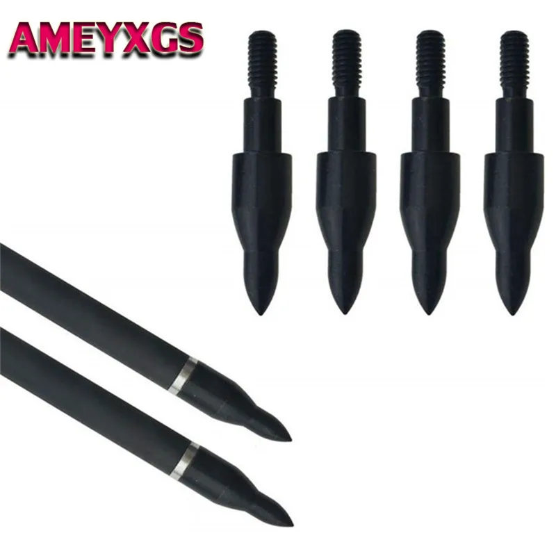 

50/100pcs Archery Arrow Tips Target Point Shooting Broadhead 100grain Arrowhead Screw-in For Arrows Hunting Practice Accessories