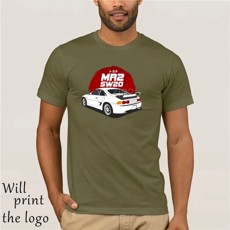 army green Toyota MR2 SW20 футболка - Цвет: army green