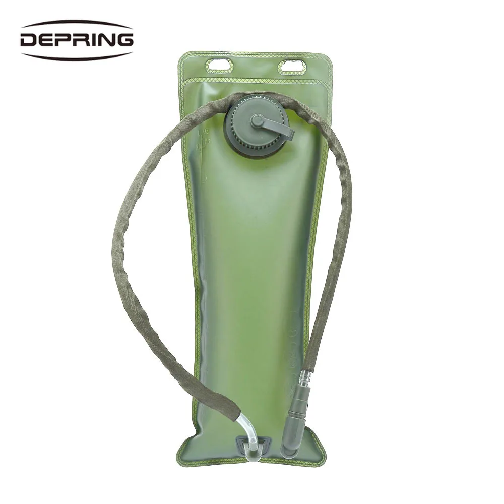 

2.5/3L Outdoor Water Pouch Durable Plastic Flattening Hydration Water Container Bag Bladder for Outdoor Activities