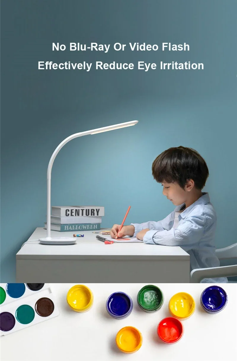Xiaomi Mijia Table Lamp 3 10 Gear AA Level Smart Read Desk Lamp Bending Office Ra90 Voice Control Lights Eye Protection