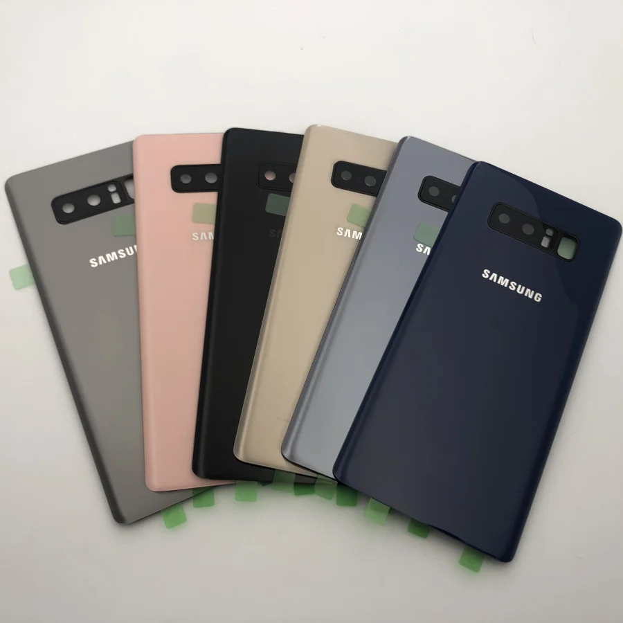 Заднее стекло для Samsung Galaxy Note 8 N950 N950F N9500 SM задняя крышка аккумулятора замена