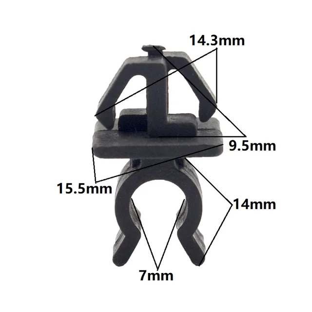 20 PCS Car Fastener Hood Bonnet Prop Rod Support Clip nylon plastic retainer for Toyota Nissan Benz Hyundai Honda 20Pcs