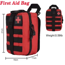 Тактическая аптечка первой помощи для выживания Molle Rip-off EMT сумка IFAK медицинская красная