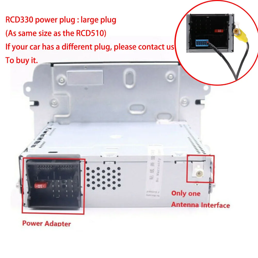 Автомобильный Стерео Радио авторадио EasyLink RCD330 немецкий+ английский MirrorLink BT USB AUX RVC для VW Golf 7 Passat B8 Polo EOS