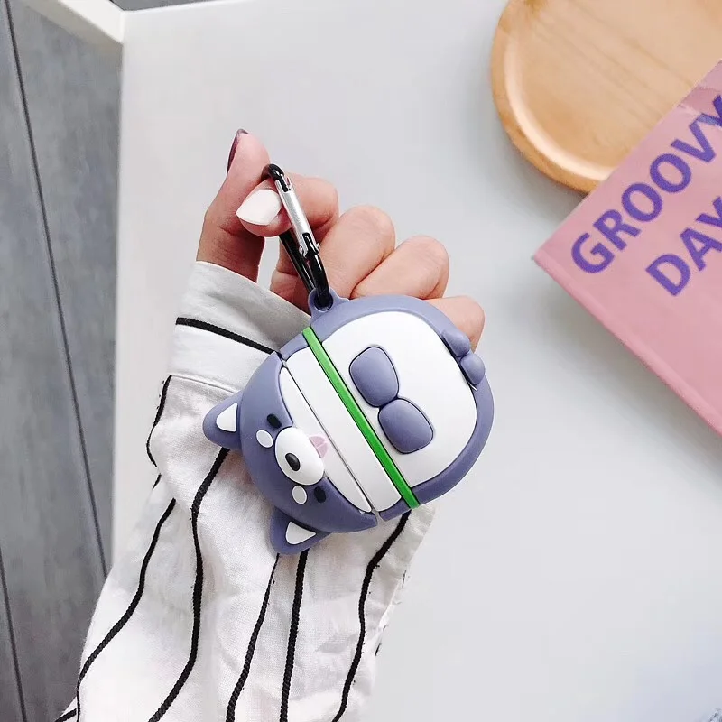 Мягкий силиконовый чехол для Apple AirPods, милый мультяшный щенок, чехол для наушников, защитный чехол для AirPod, чехол для Air pods, зарядная коробка