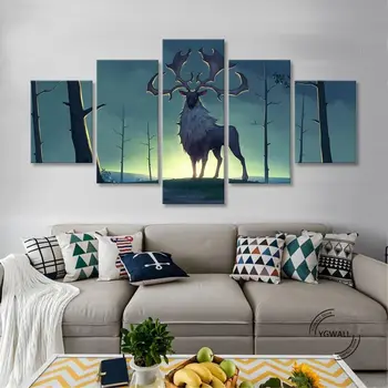 

Northgard Trees Wall Art Canvas Paintings 5 Pieces Picture Printed Home Decorative Poster For Living Room Modular