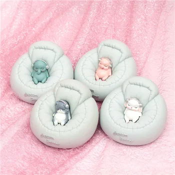 

1PC Cute Sofa Piggy Bank Cartoon Animal Miniature Figurines Resin Craft Cash Coin Box Home Decoration Accessories Money Box Gift