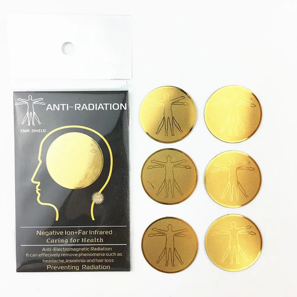 

6 Pcs High Quality Anti Radiation Protector Sticker Negative Ions EMF Blocker For Mobile Phones Laptop