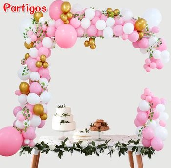 

135pcs Macaron Pink Balloons Garland Arch Kit White Gold Latex Balloons Wedding Valentines Day Decorations Birthday Party Globos