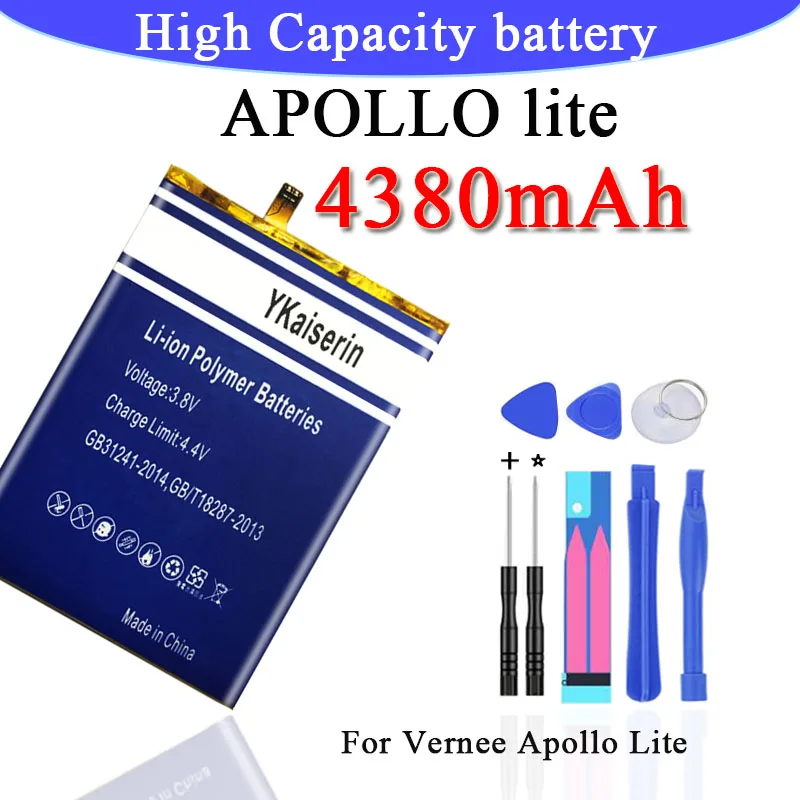 4380 мАч для Vernee Apollo Lite/Apollo запасная батарея для Vernee Apollo Lite смартфон