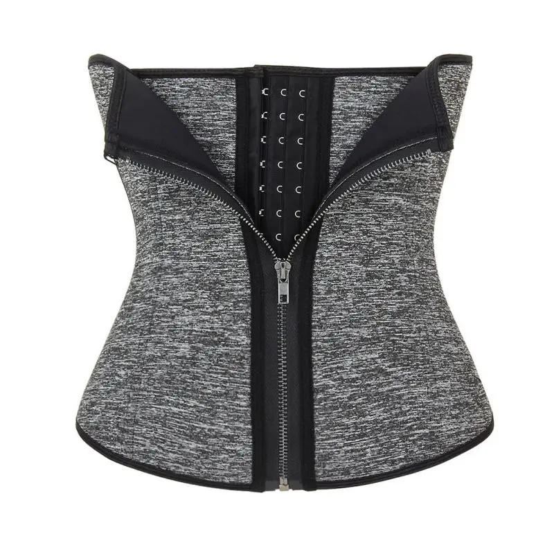 Waist Trainer Belt Dual Layer Quick Anti-sweat Zipper Button Cincher Trimmer Slimmer Body Shaper Strap For Sports Fitness yoga