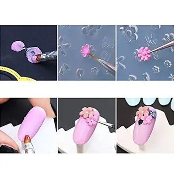 

2Pcs Cute Mini Bear Nail Art Silicone Mold Kit Nail Carving Mold Nail Carving Mold Nail Art Templates Maincure Tools