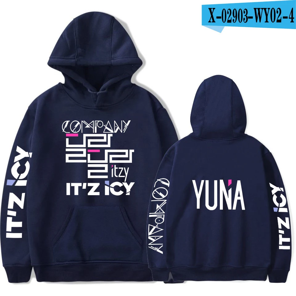 ITZY Hoodie Sweatshirt Exclusive Sweatshirt Women Fashion Harajuku Autumn And Winter Hot Hoodies Women XXS-4XL - Цвет: 16