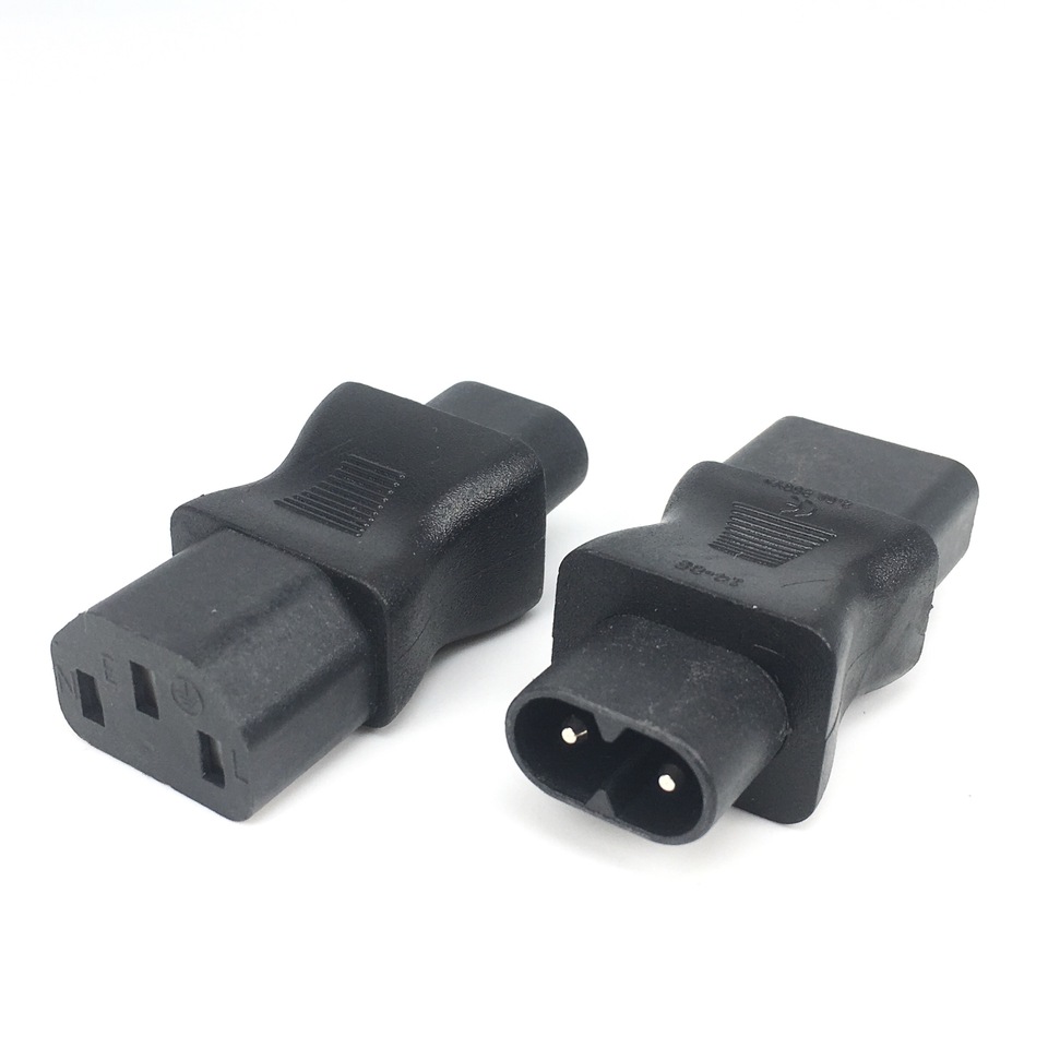 IEC320 IEC 320 C13 to IEC C8, IEC 3Pin female to 2Pin male power adapter Adaptor ,C8 male to iec C13