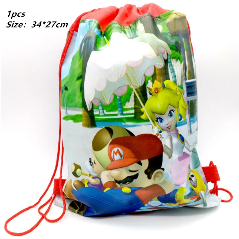 10 шт./лот, праздничные баннеры Super Mario Bros, праздничные баннеры, флаги Super Mario Bros, украшения для дня рождения, вечерние флаги Super Mario Bros - Цвет: gift bag 1pcs