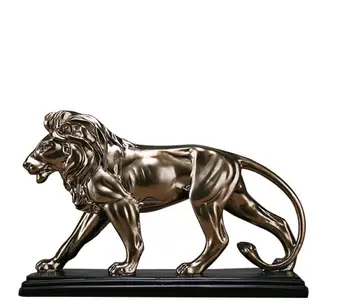 

Ferocious Lion Sculpture Statue Resin Domineering Animal Lion Home Decoration Accessories Craft Gift Statue Europe