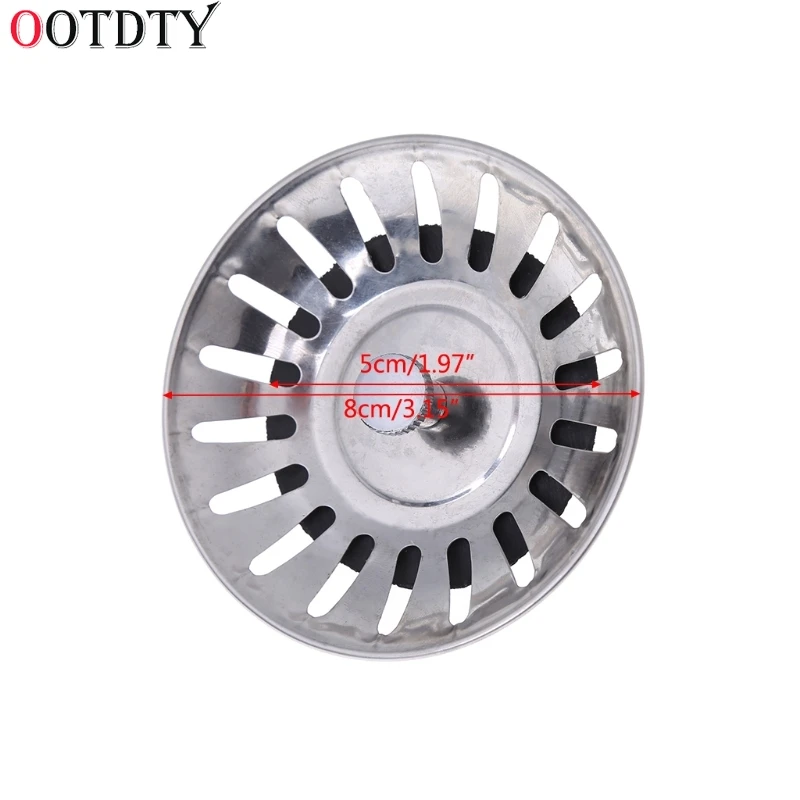 OOTDTY 2018 Fashion Kitchen Waste Stainless Steel Sink Strainer Plug Drain Filter Stopper Basket Drainer 3