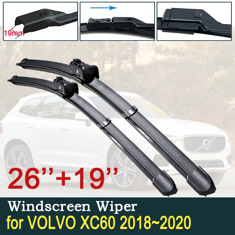 

Для VOLVO XC60 2018 2019 2020 MK2 автомобильные стеклоочистители лобовое стекло стеклоочистители автомобильные аксессуары наклейки MK2 RDesign T4 T5 T6 D4 D5