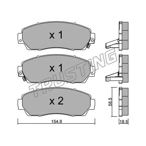 К-т торм. колодок Fr HO CR-V III 07 TRUSTING 920.0
