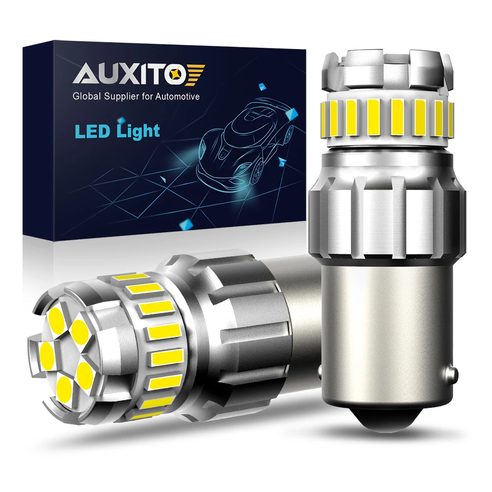 Светодиодсветодиодный лампа AUXITO 2x 1200LM P21W 1156 BA15S Canbus без ошибок для Kia Rio 3 4 2015 2016 2017