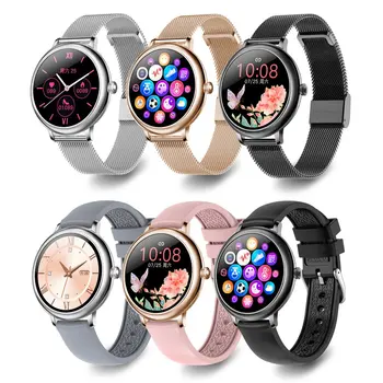 

2020 NEW CF80 Women Smart Watch Full Touch Screen Lady Girl Smartwatch Clock Pedometer Sports Tracking Watches for Android iOS