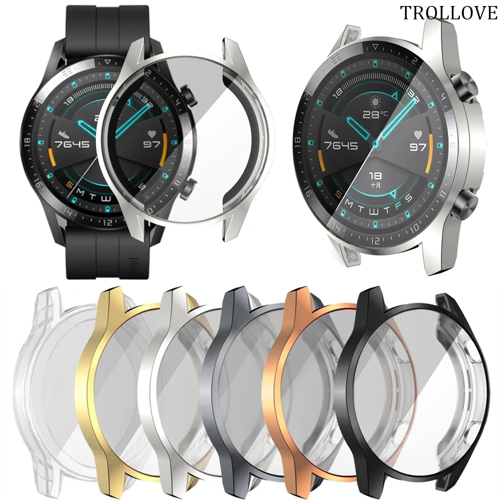Чехол для часов HUAWEI Watch GT2E GT 2 GT2 42 мм 46 тонкий ТПУ чехол с полной защитой экрана Huawei
