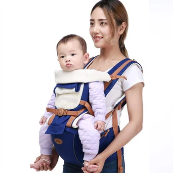 

Breathable Front Facing Baby Carrier 4 in 1 Infant Comfortable Sling Backpack Pouch Wrap Baby Kangaroo Baby Carrier Hip Seat