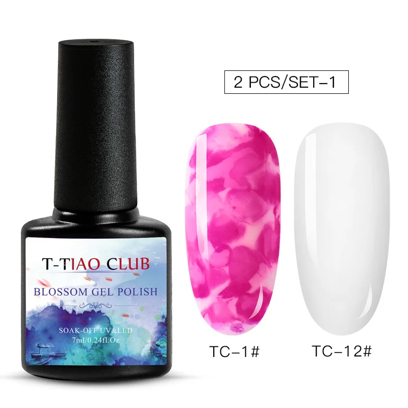 T-TIAO CLUB Цветущий УФ-гель акварельные чернила лак для ногтей эффект дыма смазывание пузырь лак для творчества Маникюр украшения ногтей - Цвет: ZH04500