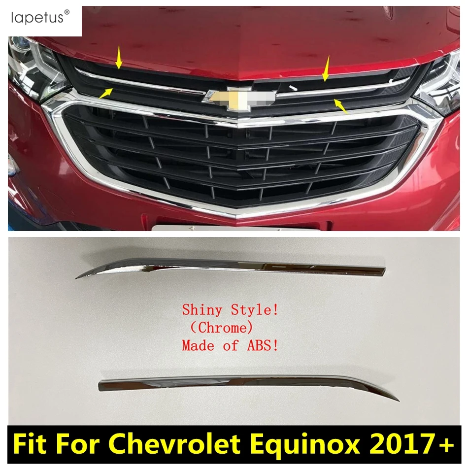 ABS аксессуары Lapetus Для Chevrolet Equinox 2017 2021 передняя решетка крышка гриля декоративная