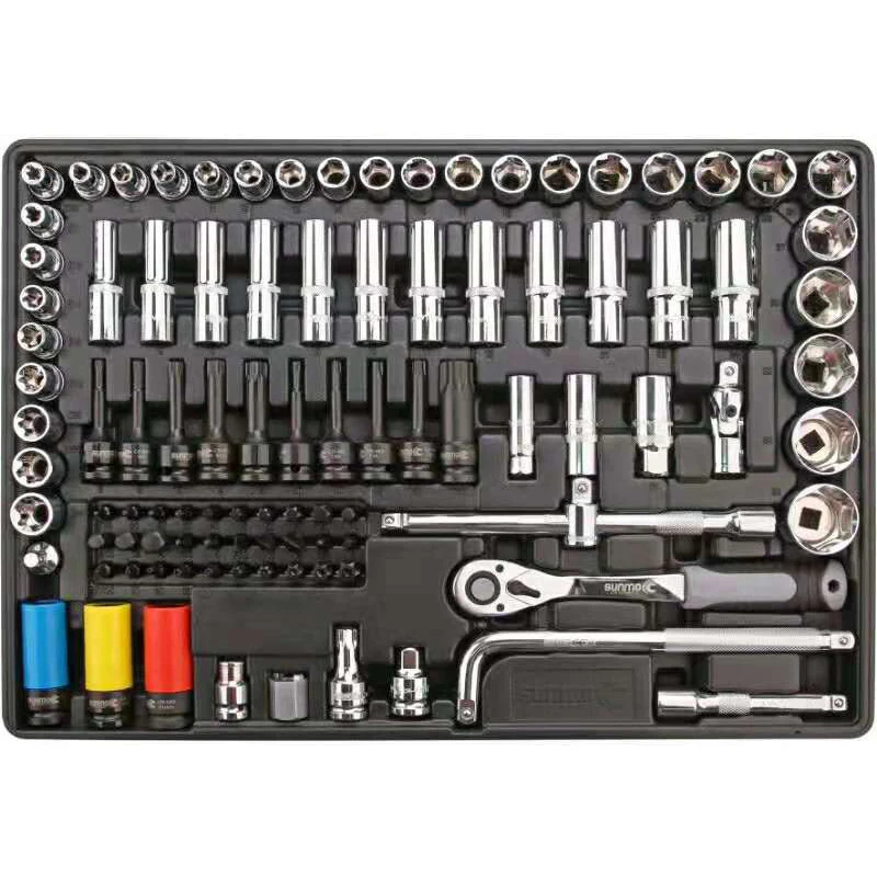 

98 pcs 1/2" 3/8" 1/4" Socket and Bits Socket Tools Set
