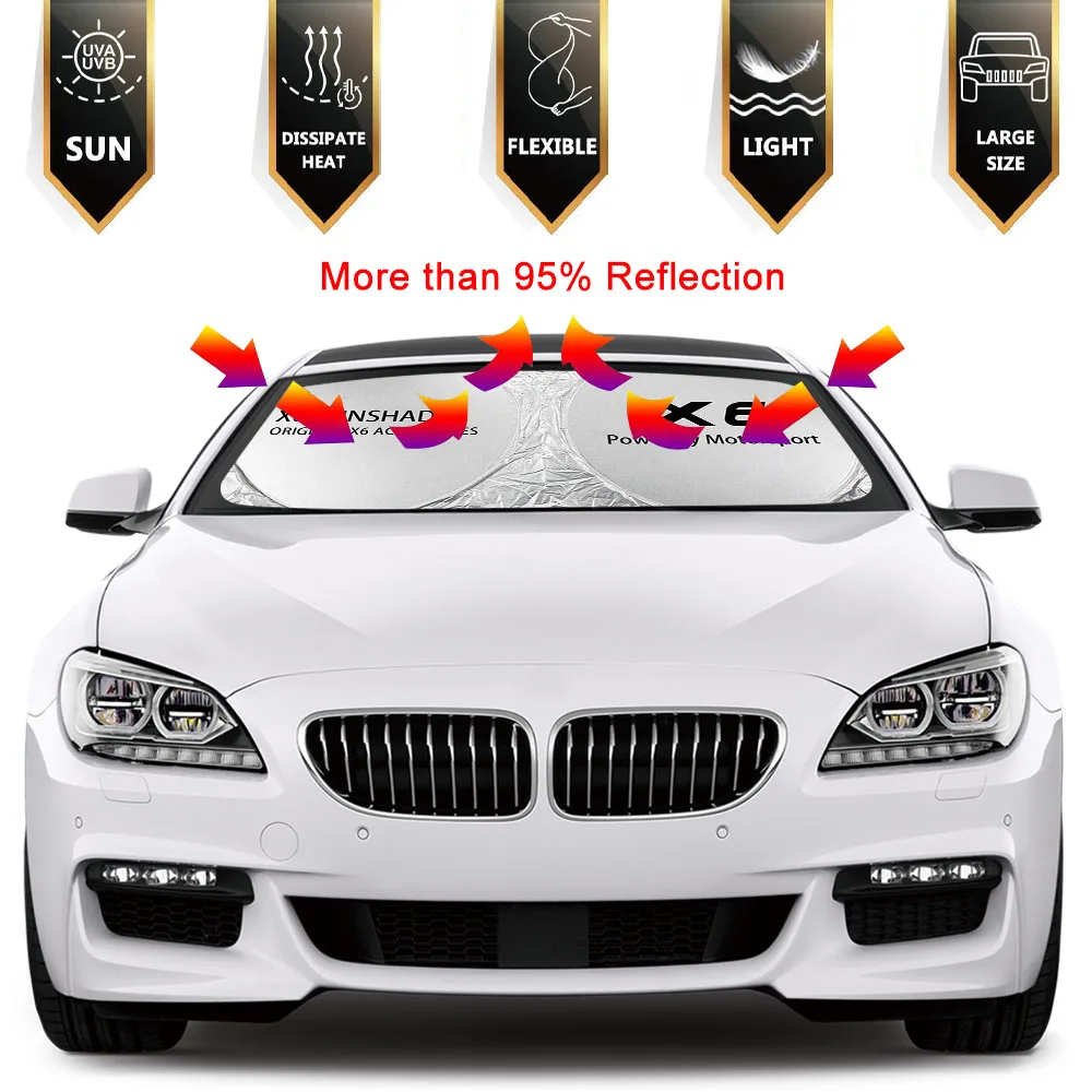 Car Windshield Sunshade Cover Anti UV Auto Accessories For BMW X5 E70 F34 G38 E53 G20 X1 F48 X2 F39 X3 E83 X4 F26 X6 E71 X7 G07