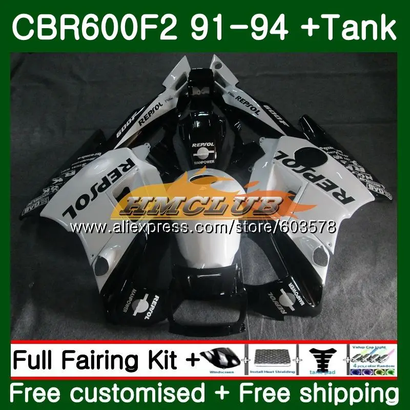 Майка для HONDA CBR 600 F2 FS 1991 1992 1993 1994 66CL. 61 CBR 600F2 CBR600FS CBR600F2 CBR600 F2 91 92 93 94 обтекатель Repsol белый - Цвет: No. 1