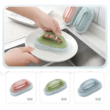 

3Pcs/Set Bathtub Cleaning Brush Set Tile Bathroom Brush For Toilet Cleaning Sponges Sink Handle Floor Hurricane Spin Scrubber