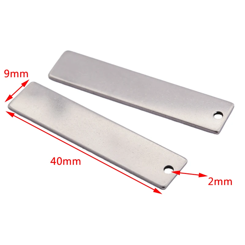 Laser Engraving Blanks for Metal Bookmark Stainless Steel Pendant Blank for  Personalized Gift for Friends