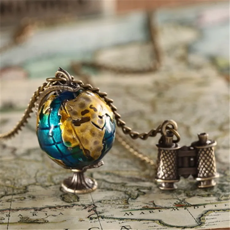 

Retro Accessories Top Grade Fashion Sweater Chain Long Necklace South Korea Literature And Art Women's Alloy Earth Instrument Bi