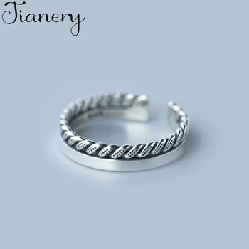 

JIANERY New Trendy 925 Sterling Silver Shiny Rings For Women Wedding Men Jewelry Finger Rings Wholesale