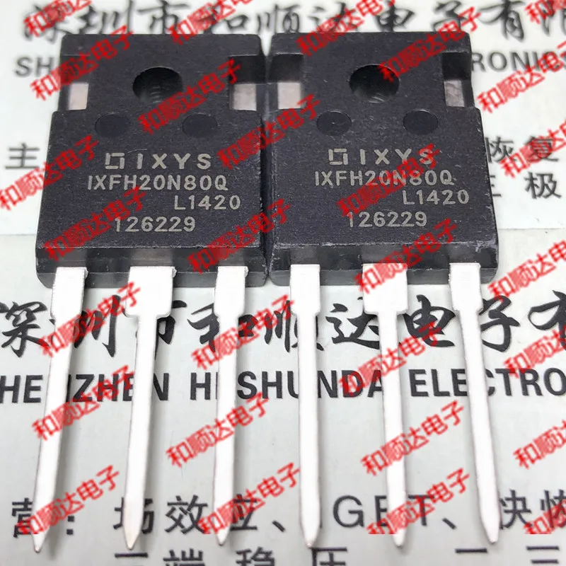 

5PCS/Lot IXFH20N80Q TO-247 800V 20A