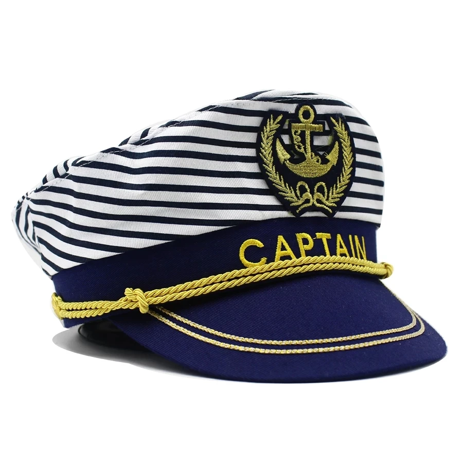 Adjustable Captain Hat Baseball Cap Costume Hat Captain Marine