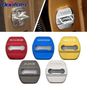 

Auto door lock cover case for For Nissan Nismo Note Qashqai J11 J10 X-Trail X trail Juke Tiida car styling Emblems Accessories