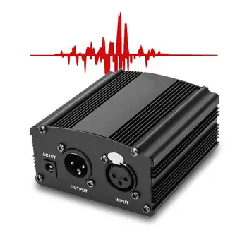 

Portable 48V 2 Channels Low Noise Power Supply Adapter for Condenser Microphone Dropshipping