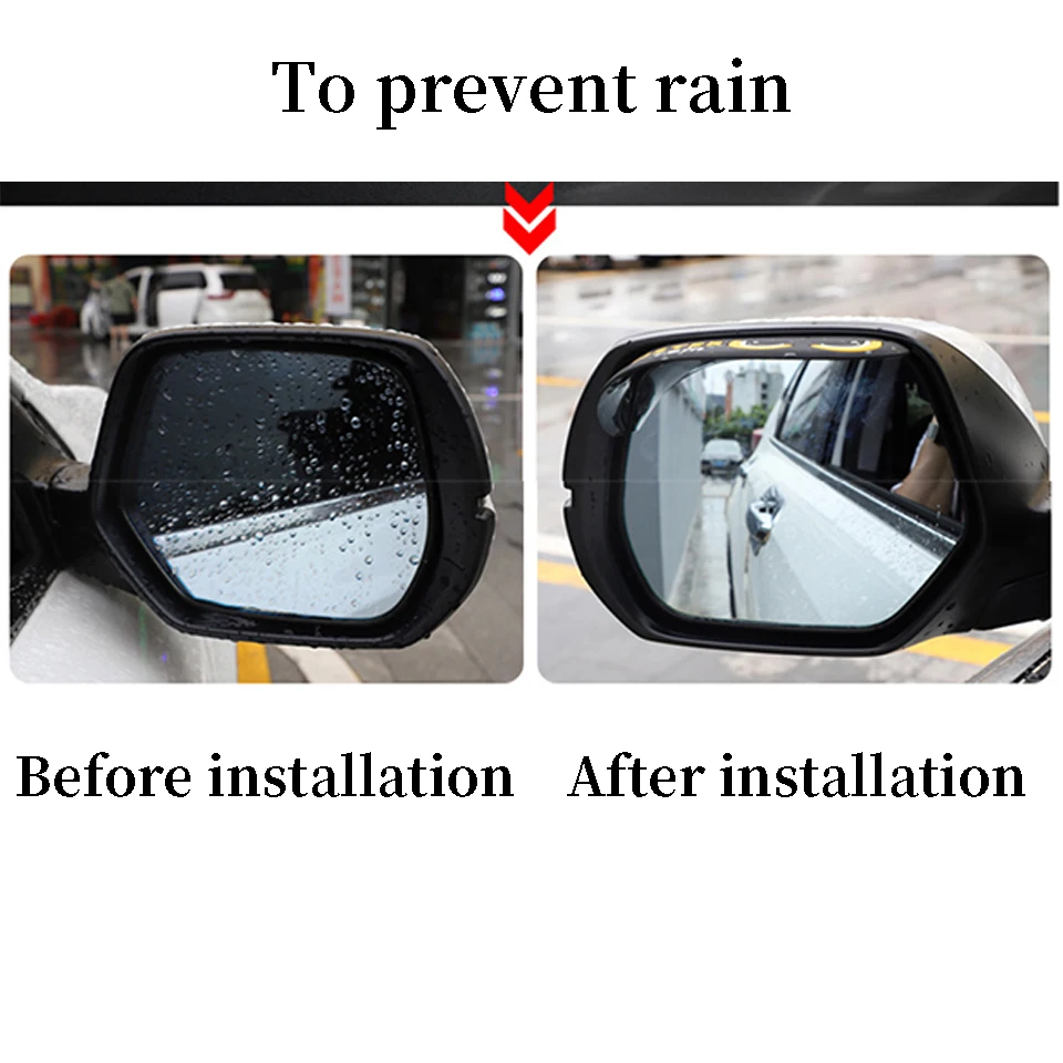Car Rearview Mirror Rainproof Sunny Visor For VW Passat B5 B6 Polo Golf 4 5 Chevrolet Cruze Lada Granta RAM Jeep Accessories
