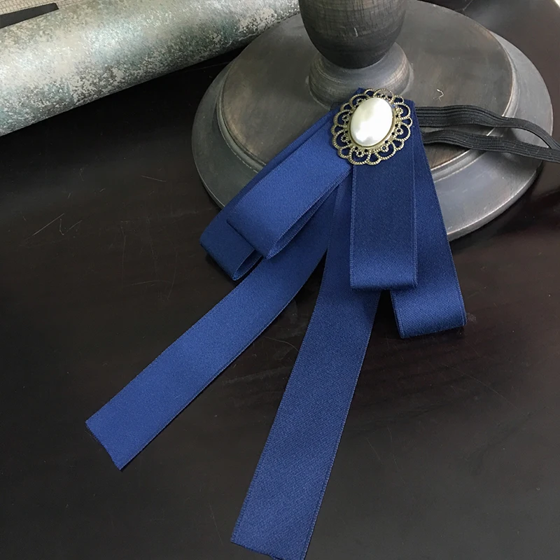 Ribbon Bowtie Галстук-платок с бантом из ленты для мужчин и женщин, деловые, свадебные, Клубные, вечерние, пиджак с бабочкой, сплав, стразы, кристалл, Униформа, заколки, галстук-бабочка - Цвет: Ribbon Bowtie