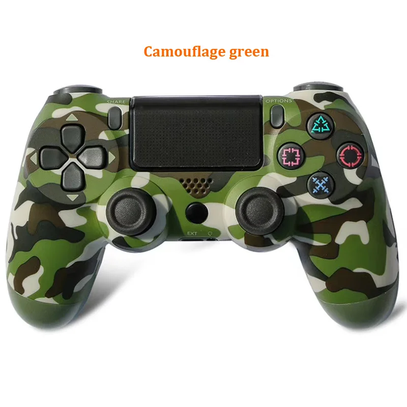 Green Camoflage Беспроводной Bluetooth игровой контроллер для PS4 двойной шок вибрации джойстик геймпады для PS3 консоли для playstation 4 Замена - Цвет: Green Camoflage