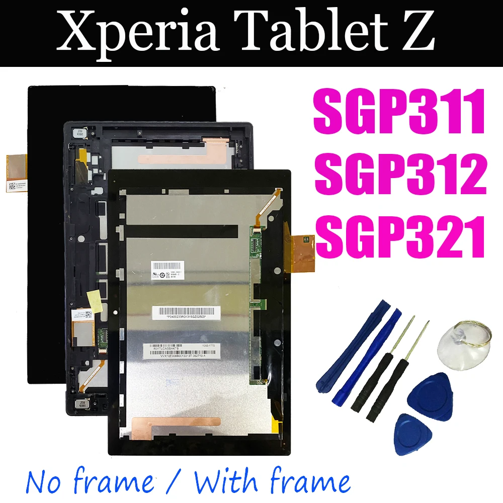 10.1'' For Sony Xperia Tablet Z Sgp311 Sgp312 Sgp321 Lcd Display With