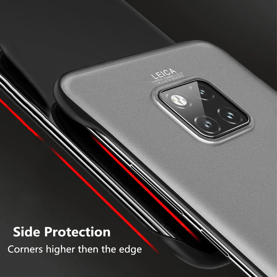 Luxury Frameless Matte Hard PC Shockproof Phone Case - Premium Back Cover