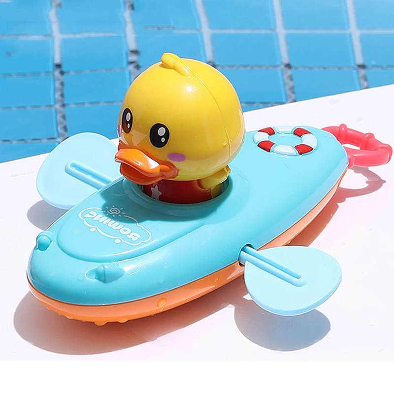 Juguetes de baño de dibujos animados para bebé, pato clásico, juguete de agua para bebé, Educación Temprana, regalos de playa para el baño, 1 Uds.